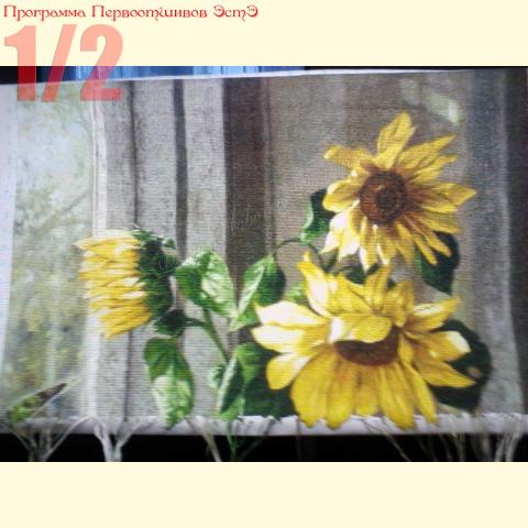 Вышивка - ткань: Аида 18 ct, техника: крестик в 2 нитки<br>Автор вышивки: Елена Морозова (Cdior)<br>Программа Первоотшивов, приз 1/2 работы