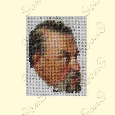 Вышивка - ткань: Лугана 25 ct, техника: петит-поинт <br>Автор вышивки: ЭстЭ