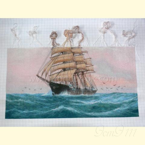 Вышивка - ткань: Аида 20 ct, техника: крестик в 2 нитки<br>Автор вышивки: Ирина Алексеева (risais)