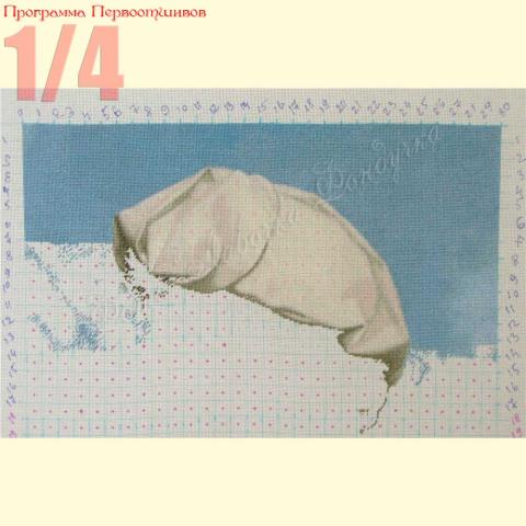Вышивка  - ткань: Линда 27 ct, техника: петит-поинт <br>Автор вышивки: Екатерина Мусатова  (GattoC)<br>Программа Первоотшивов 2013, приз 1/4 работы