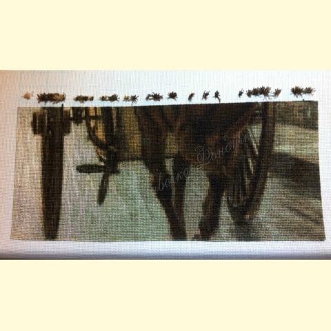 Вышивка - ткань: Аида 18 ct, техника: крестик в 2 нитки <br>Автор вышивки: Ольга Аксенова (Олька)