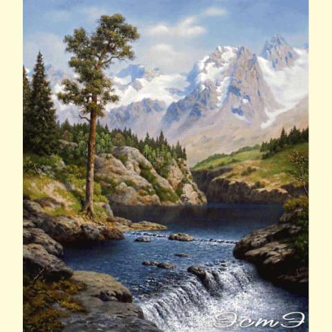 Скрин - компьютерное изображение схемы вышивки