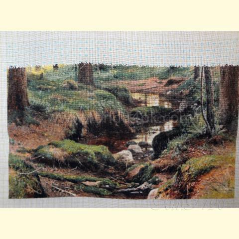 Вышивка - ткань: Сетка гобеленовая 25 ct, техника: петит/полукрест <br>Автор вышивки: Светлана (svetik)