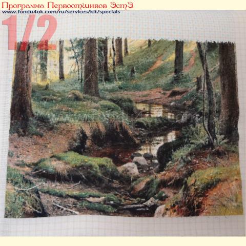 Вышивка - ткань: Сетка гобеленовая 25 ct, техника: петит/полукрест <br>Автор вышивки: Светлана (svetik)<br>Программа Первоотшивов 2017, приз 1/2 работы