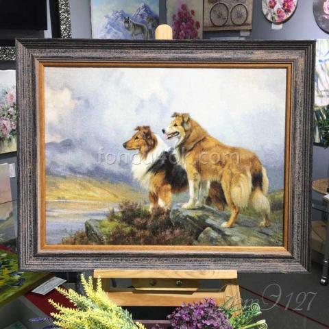 Вышивка в оформлении - ткань 25 ct, техника: петит-поинт <br>Автор вышивки: Елена Быстрова<