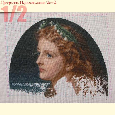 Вышивка  - ткань: Линда 27 ct, техника: петит-поинт <br>Автор вышивки: Екатерина Мусатова  (GattoC)<br>Программа Первоотшивов, приз 1/2 работы