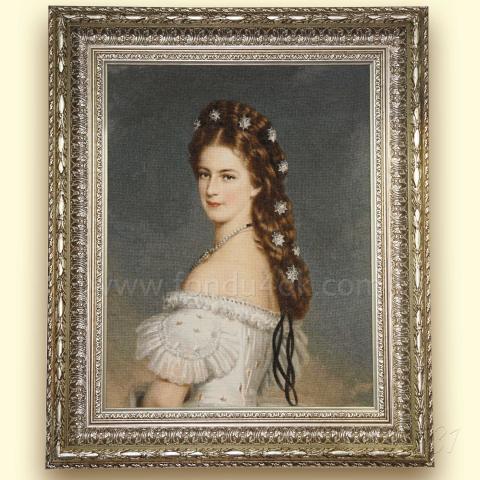 Оформленная вышивка - ткань: Лугана 25 ct, техника: петит-полукрест<br>Автор вышивки: Елена Сандул