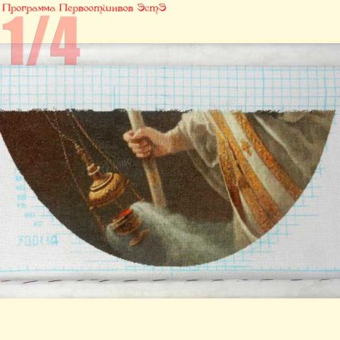 Вышивка - ткань: Лугана 25 ct, техника: петит-поинт <br>Автор вышивки: Елена Казаева (Ladotka)<br>Программа Первоотшивов 2014, приз 1/4 работы