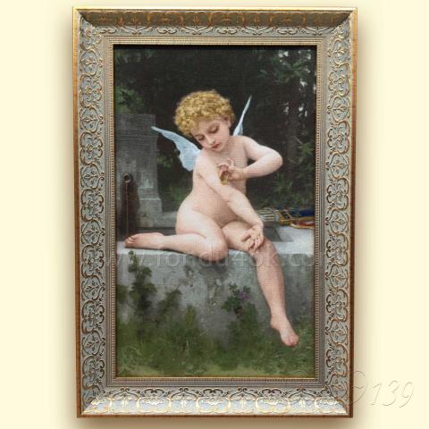 Оформленная вышивка - ткань: Лугана 25 ct, техника: петит-полукрест <br>Автор вышивки: Татьяна Федина (tatusha)