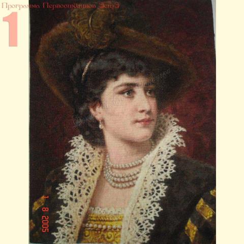 Вышивка - ткань: Лугана 25 ct, техника: петит-поинт <br>Автор вышивки: Елена Казаева (Ladotka)<br>Программа Первоотшивов 2014, приз Завершенная работа