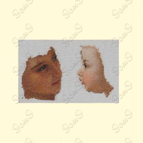 Вышивка  - ткань: Лугана 25 ct, техника: петит-поинт <br>Автор вышивки:  ЭстЭ