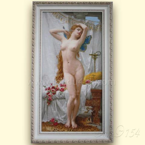 Оформленная вышивка  - ткань: Страмин-Конгресс 24 ct, техника: петит-поинт <br>Автор вышивки: Черкасова Екатерина ( Ekaterin_a)