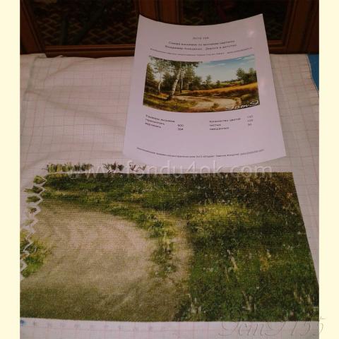 Вышивка - ткань: Аида 18 ct, техника: крестик в 2 нитки<br>Автор вышивки: Худякова Инна