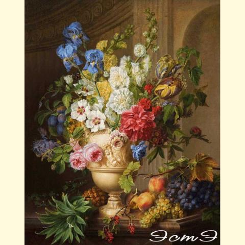 Скрин - компьютерное изображение схемы вышивки