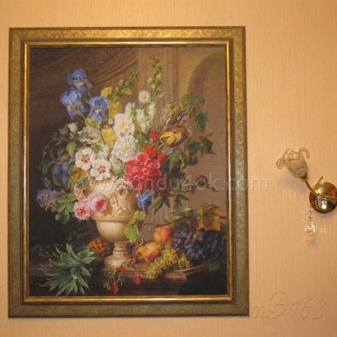 Оформленная вышивка - ткань: Аида 18 ct, техника: крестик в 2 нитки<br>Автор вышивки: Лариса Бекряшева (ЛаВи)