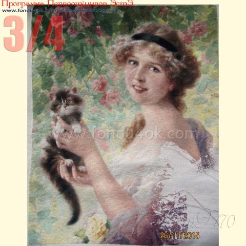 Вышивка  - ткань: Линда 27 ct, техника: петит-поинт <br>Автор вышивки: Марина Евдокимова (otmaMarina) <br>Программа Первоотшивов 2015, приз 3/4 работы