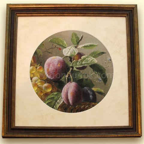 Оформленная вышивка  - ткань: Сетка гобеленовая 25 ct, техника: петит/полукрест <br>Автор вышивки: Мария Зубанова (marycia)