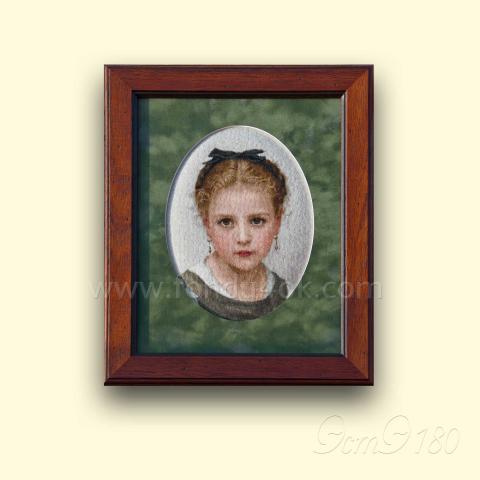 Оформленная вышивка - ткань: Линда 27 ct, техника: петит-поинт <br>Автор вышивки: Екатерина Мусатова (GattoC)