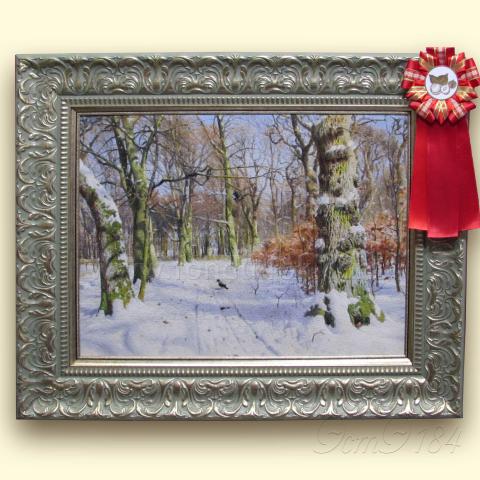 Оформленная вышивка  - ткань: Страмин-Конгресс 24 ct, , техника: петит/полукрест <br>Автор вышивки:  Ирина (vladavladimirovna1)