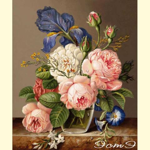 Скрин - компьютерное изображение схемы вышивки