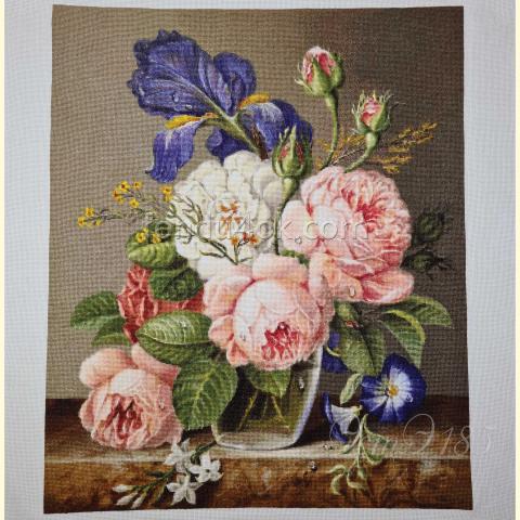 Вышивка - ткань: Аида 18 ct, техника: крестик в 2 нитки<br>Автор вышивки: Светлана Кузина (Ланая)