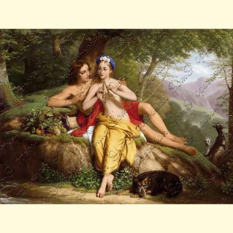 Оригинал схемы - отредактированная репродукция картины