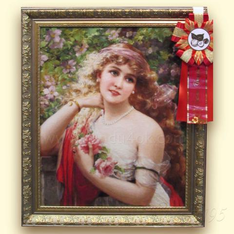 Оформленная вышивка - ткань: Лугана 25 ct, техника: петит-поинт <br>Автор вышивки: Наталия Карант