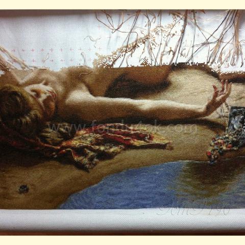 Вышивка  - ткань: Аида 18 ct, техника: крестик в 2 нитки <br>Автор вышивки: Светлана (svet-vit-bakieva)<br>Программа Первоотшивов 2018, приз 1/4 работы