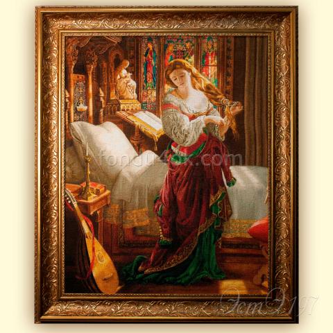 Оформленная вышивка - ткань: Аида 18 ct, техника: крестик в 2 нитки<br>Автор вышивки: Ирина Жукова