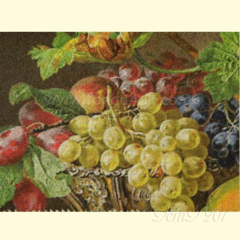 Вышивка - ткань: cетка гобеленовая 25 ct, техника: петит-поинт <br>Автор вышивки: Плешкова Марина (Marnik)