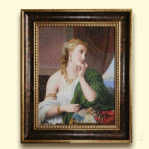 Оформленная вышивка - ткань: Лугана 25 ct, техника: петит-поинт <br>Автор вышивки: Елена Казаева (Ladotka)<br>