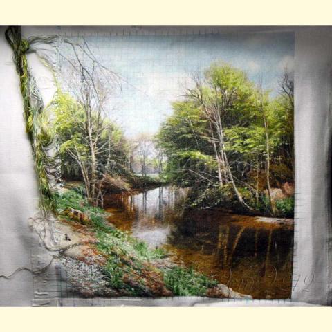 Вышивка  - ткань: Лугана 25 ct, техника: петит-полукрест <br>Автор вышивки: Татьяна Борисенко (Палома)