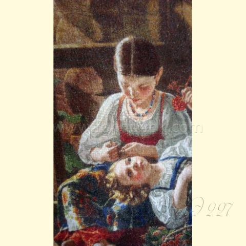 Вышивка - ткань: Сетка 25 ct, техника: петит-полукрест <br>Автор вышивки: Ольга Тарасова (olya_tarasova_1958)