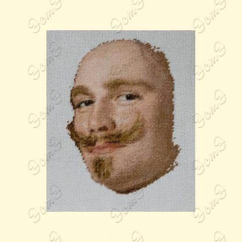 Вышивка - ткань: Лугана 25 ct, техника: петит-поинт <br>Автор вышивки: ЭстЭ