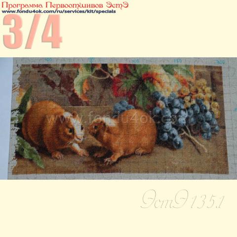 Вышивка - ткань: Конгресс 24 ct, техника: петит-поинт <br>Автор вышивки: Елена Ветрова (Elena_V)<br>Программа Первоотшивов 2016, приз 3/4 работы