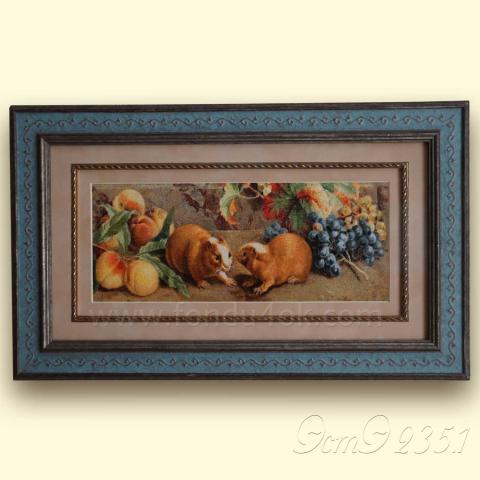 Оформленная вышивка - ткань: Конгресс 24 ct, техника: петит-поинт <br>Автор вышивки: Елена Ветрова (Elena_V)