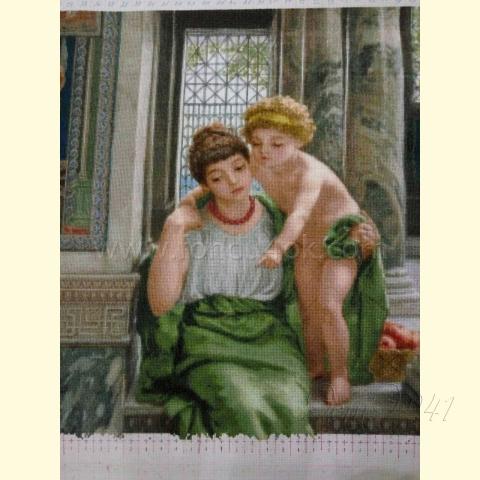 Вышивка - ткань: Аида 18 ct, техника: крестик в 2 нитки<br>Автор вышивки: Елена Сухарева (Леночек)