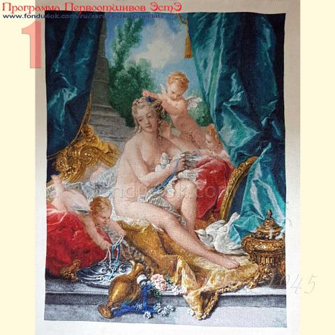 Вышивка  - ткань: Страмин-Конгресс 24 ct, , техника: петит/полукрест <br>Автор вышивки:  Маргарита Ластович (riton)<br>Программа Первоотшивов 2020