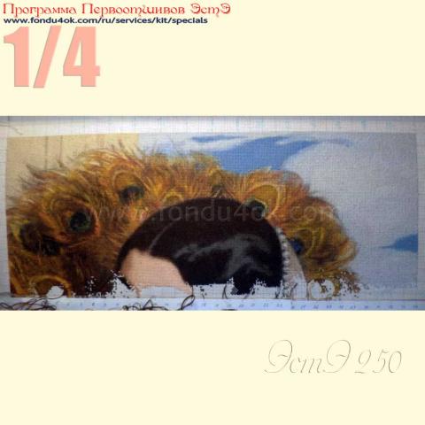 Вышивка  - ткань: Аида 20, техника: крестик <br>Автор вышивки: Сухоцкая Ольга (ольга1976)<br>Программа Первоотшивов 2017, приз 1/4 работы