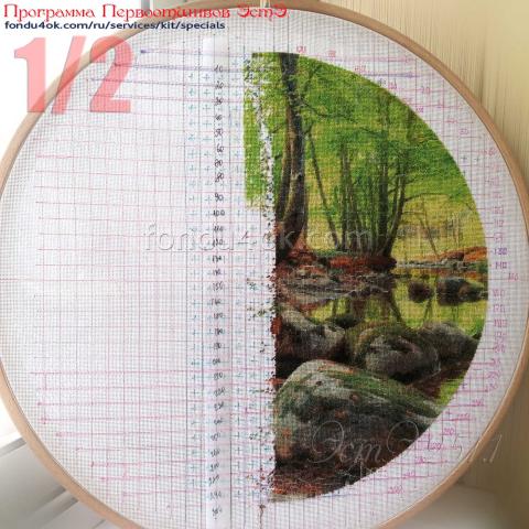 Вышивка - ткань: Конгресс Страмин 24 ct, техника: петит-полукрест <br>Автор вышивки: Алёна Быстрова (Фиалена)<br>Программа Первоотшивов 2021, приз 1/2 работы