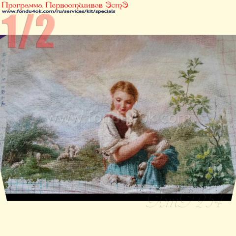 Вышивка - ткань: Лугана 25 ct, техника: петит-поинт <br>Автор вышивки: Anna Karpenko<br>Программа Первоотшивов 2016, приз 1/2 работы