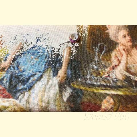 Вышивка  - ткань: Аида 18 ct, техника: крестик в 2 нитки<br>Автор вышивки: Ирина Беляева