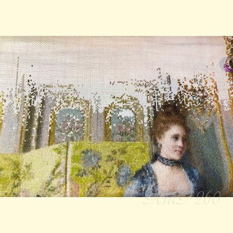 Вышивка  - ткань: Аида 18 ct, техника: крестик в 2 нитки<br>Автор вышивки: Ирина Беляева