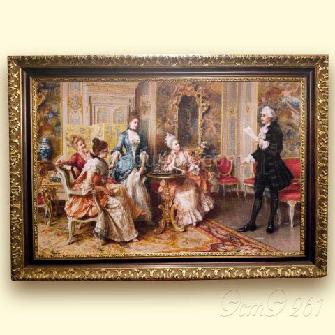 Вышивка в оформлении  - ткань: Аида 18 ct, техника: крестик в 2 нитки <br>Автор вышивки: Людмила Зенгер