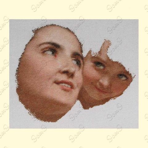 Вышивка - ткань: Лугана 25 ct, техника: петит-поинт <br>Автор вышивки: ЭстЭ