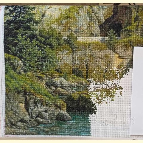 Вышивка  - ткань: Аида 18 ct, техника: крестик в 2 нитки<br>Автор вышивки: Елена Орлова (ЕленаО)