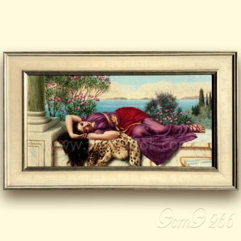 Оформленная вышивка  - ткань: Страмин-Конгресс 24 ct, , техника: петит/полукрест <br>Автор вышивки: Светлана (Светлана7)<!--:en-->Embroidery - fabric: Stramin-Congresse 24 ct, stitch type: petit-point <br>Author of the embroidery: Svetlana (Светлана7)