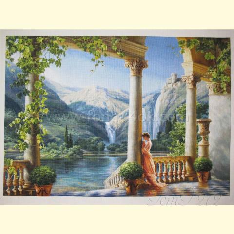 Вышивка - ткань: Аида 18 ct, техника: крестик в 2 нитки<br>Автор вышивки: Лариса Бекряшева (ЛаВи)