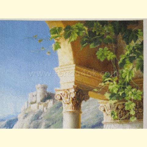 Вышивка - ткань: Аида 18 ct, техника: крестик в 2 нитки<br>Автор вышивки: Лариса Бекряшева (ЛаВи)