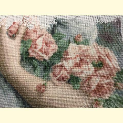 Вышивка - ткань: Конгресс-страмин 24 ct, техника: петит-полукрест <br>Автор вышивки: Татьяна Федина (tatusha)